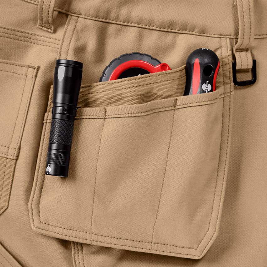 Pantalons de travail: Pantalon de travail e.s.iconic tool-pouch + brun amande 2