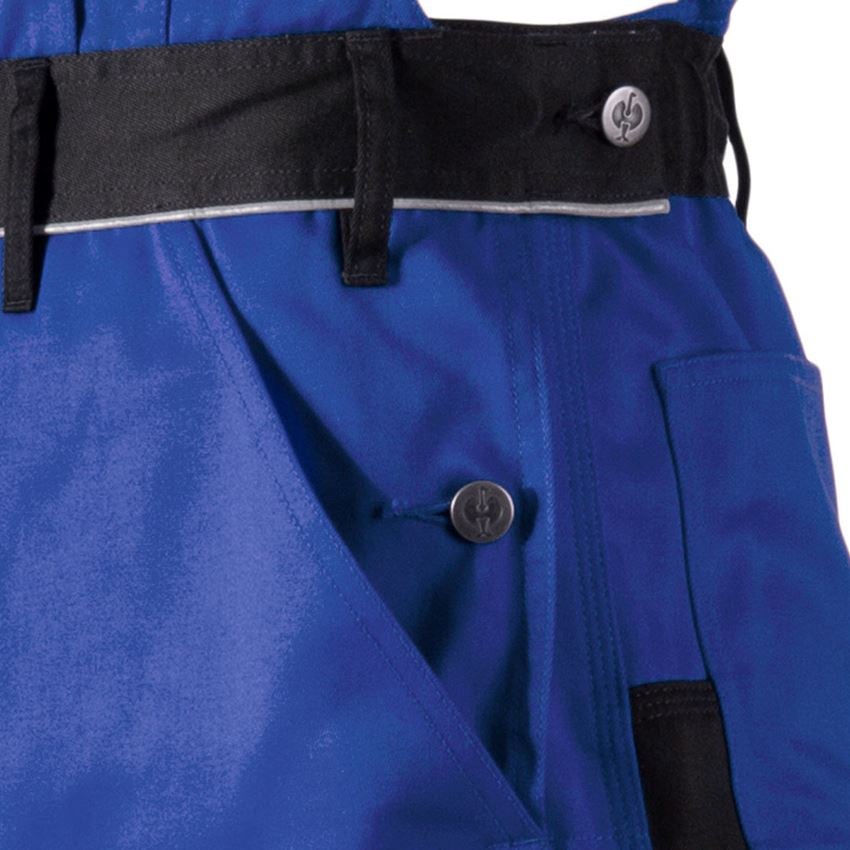 Pantalons de travail: Salopette e.s.image + bleu royal/noir 2