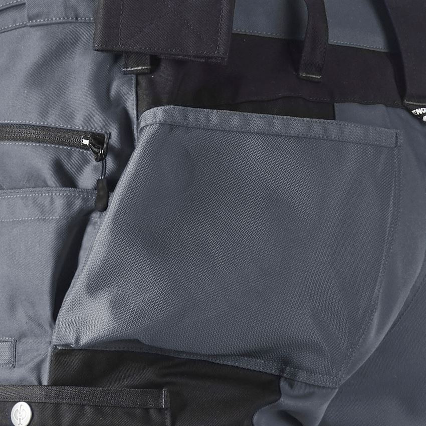 Pantalons de travail: Salopette e.s.motion + gris/noir 2