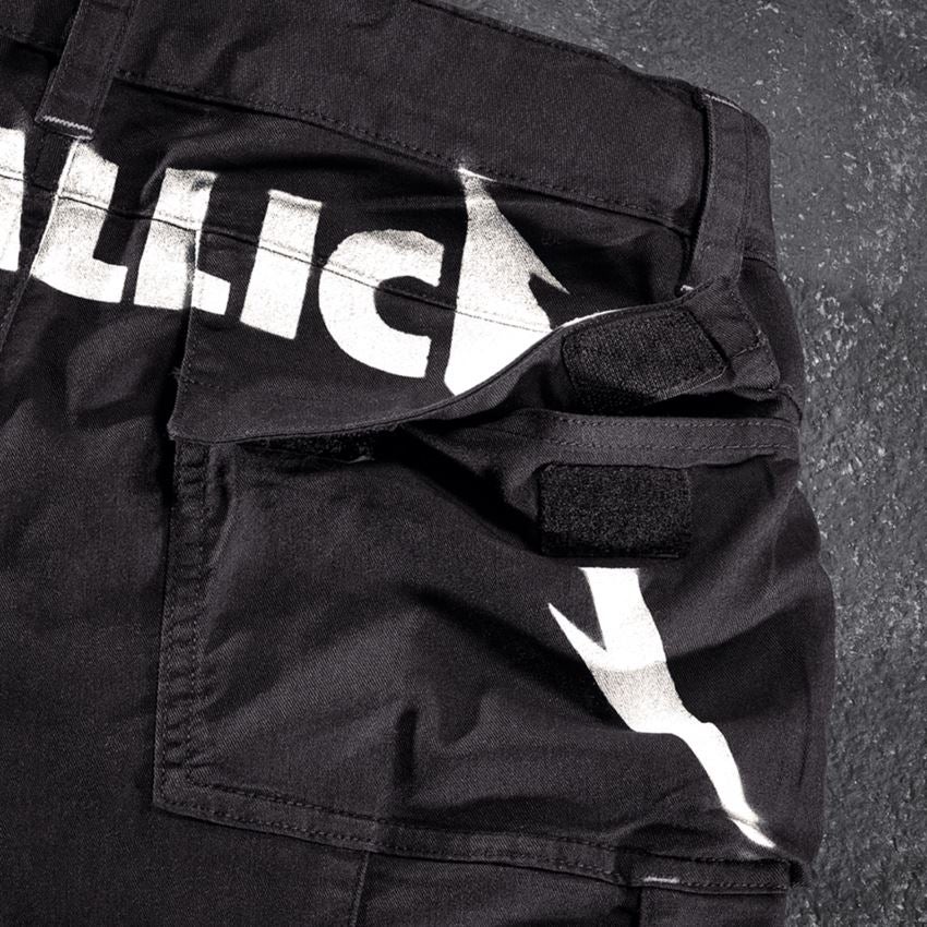Work Trousers: Metallica twill shorts + black 2