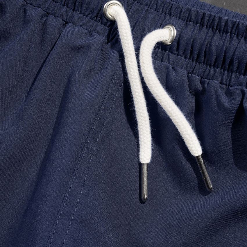 Pantalons de travail: Short de bain e.s.trail + bleu profond/blanc 2
