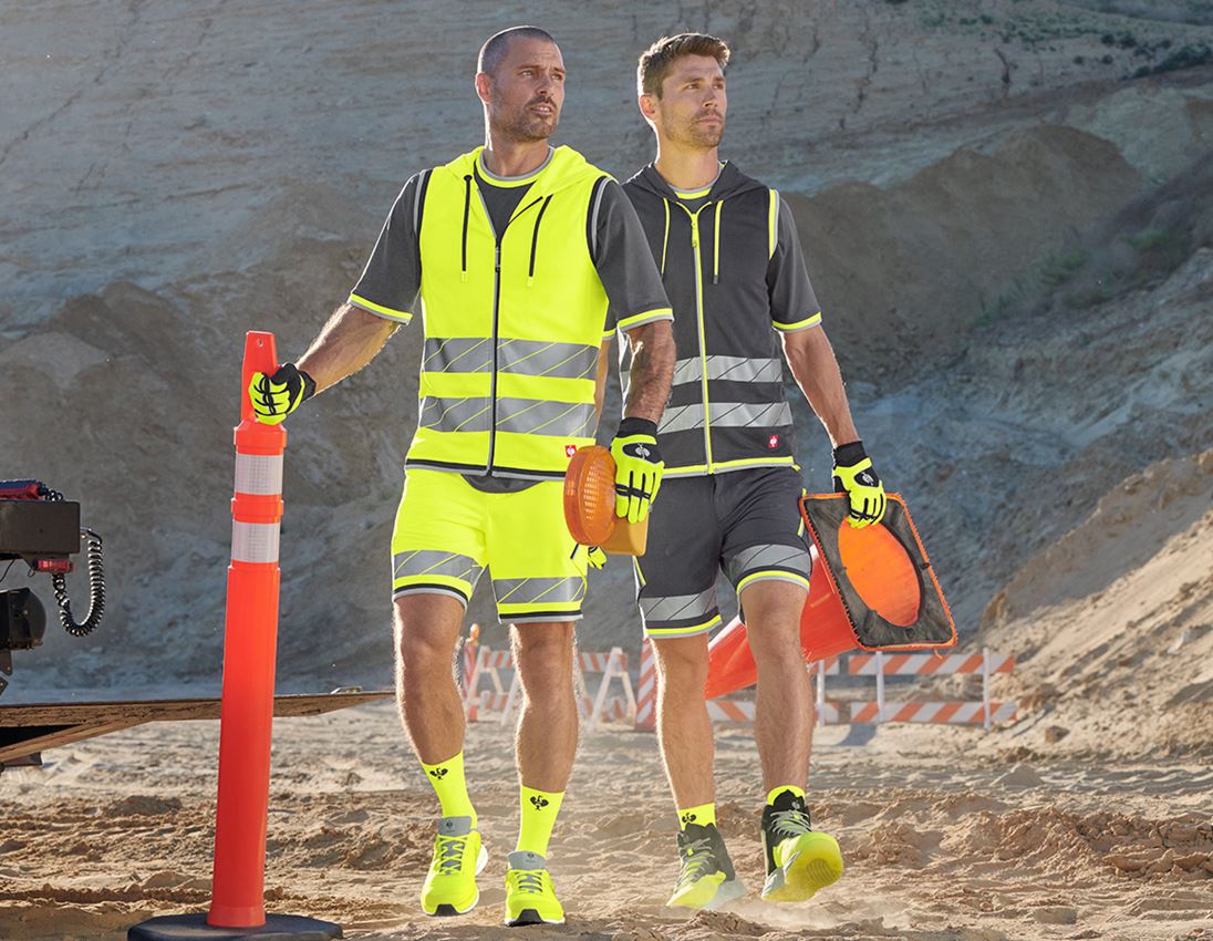Clothing: Reflex functional shorts e.s.ambition + high-vis yellow/anthracite 1