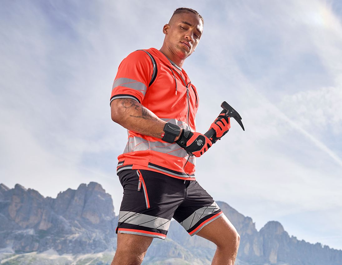 Clothing: Reflex functional shorts e.s.ambition + black/high-vis red 3