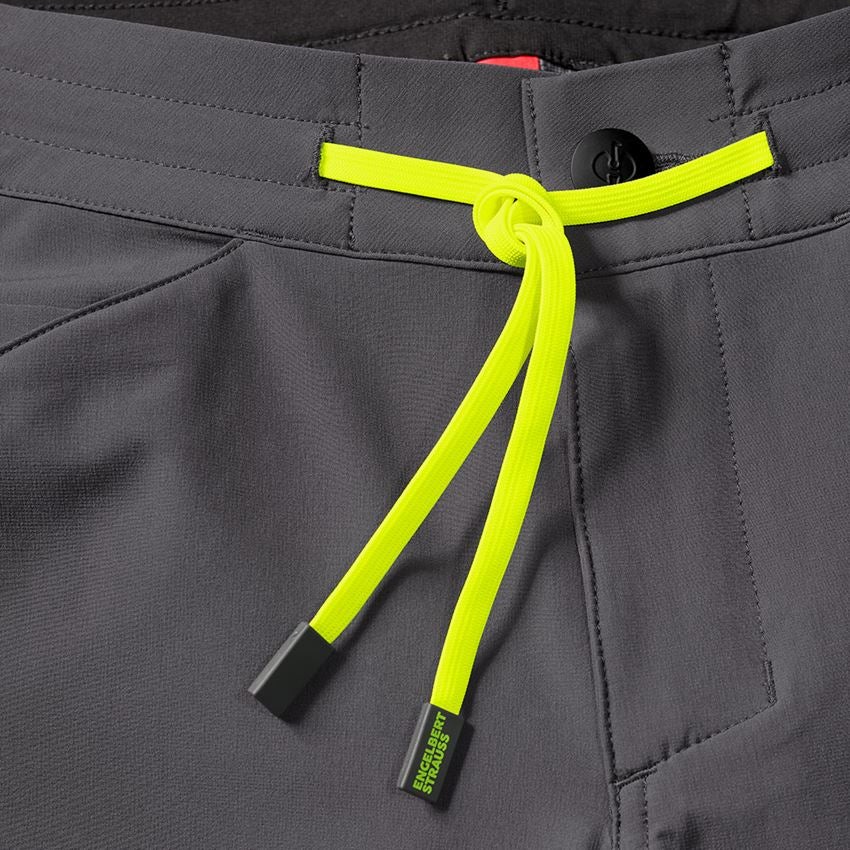 Work Trousers: Reflex functional shorts e.s.ambition + anthracite/high-vis yellow 2
