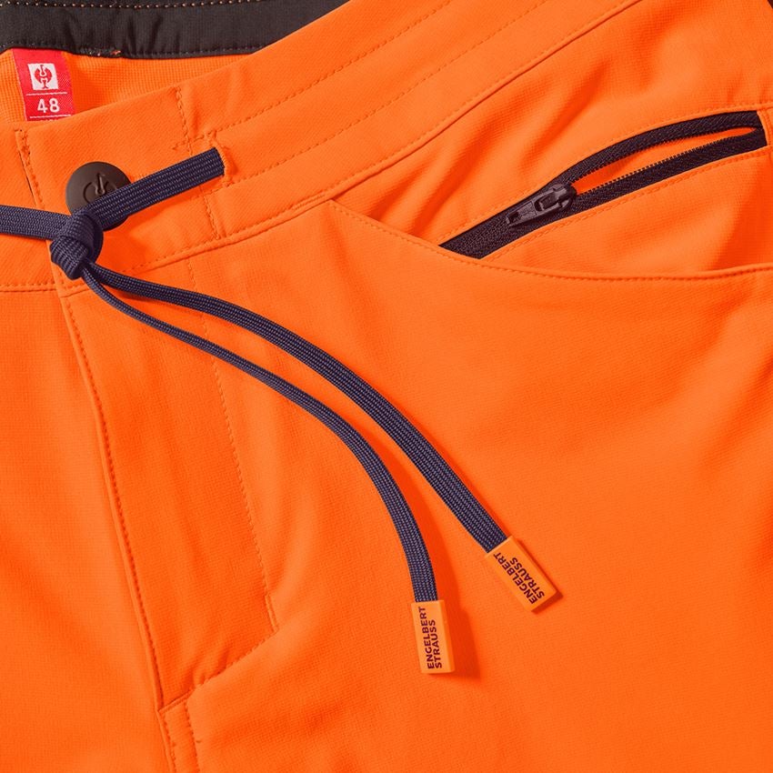 Work Trousers: Reflex functional shorts e.s.ambition + high-vis orange/navy 2