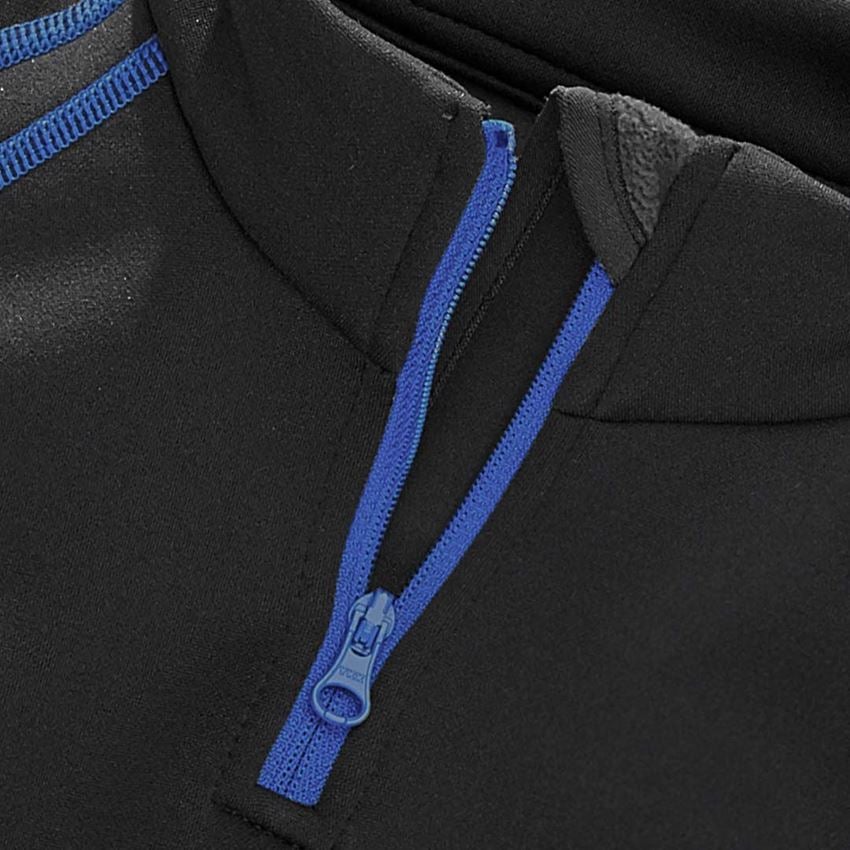 Shirts, Pullover & more: Funct.Troyer thermo stretch e.s.motion 2020 child. + graphite/gentianblue 2