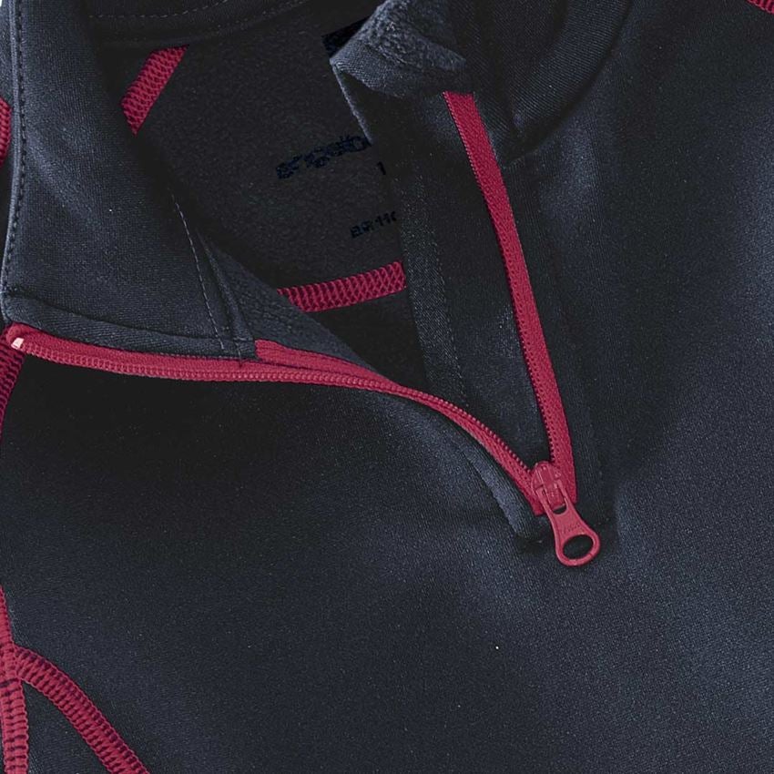 Shirts, Pullover & more: Funct.Troyer thermo stretch e.s.motion 2020 child. + navy/berry 2