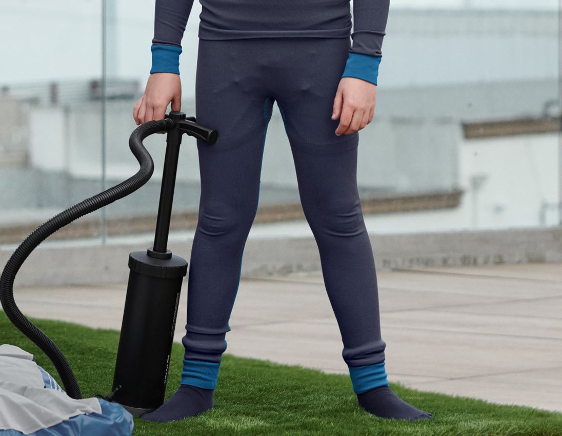 Thermal Underwear: e.s. functional long-pants seamless-warm, children + navy