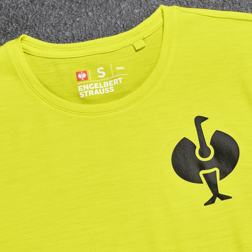 Shirts, Pullover & more: T-Shirt Merino e.s.trail + acid yellow/black 2
