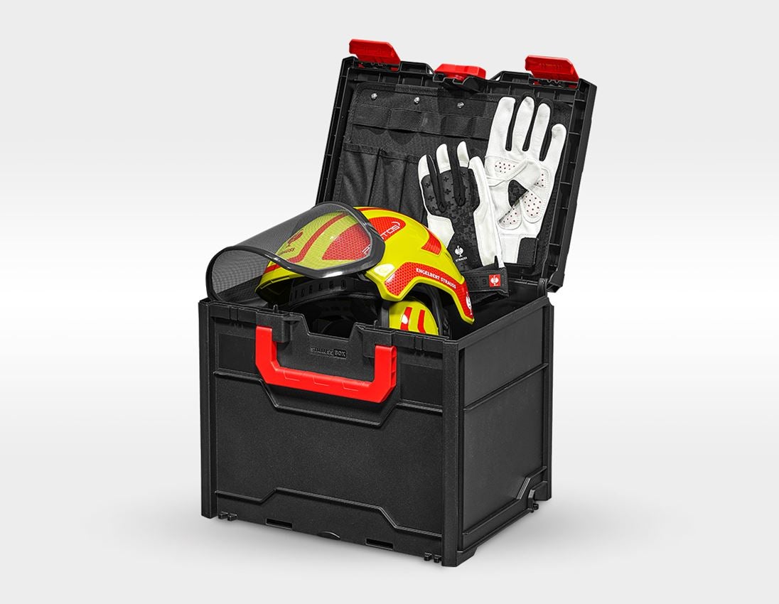 Personal Protection: SET: Forestry helmet Protos + STRAUSSbox 340 midi + high-vis yellow/fiery red 4