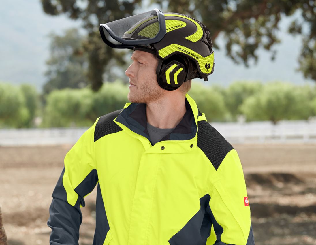 Forestry / Cut Protection Clothing: e.s. Forestry helmet Protos® + black/high-vis yellow 1