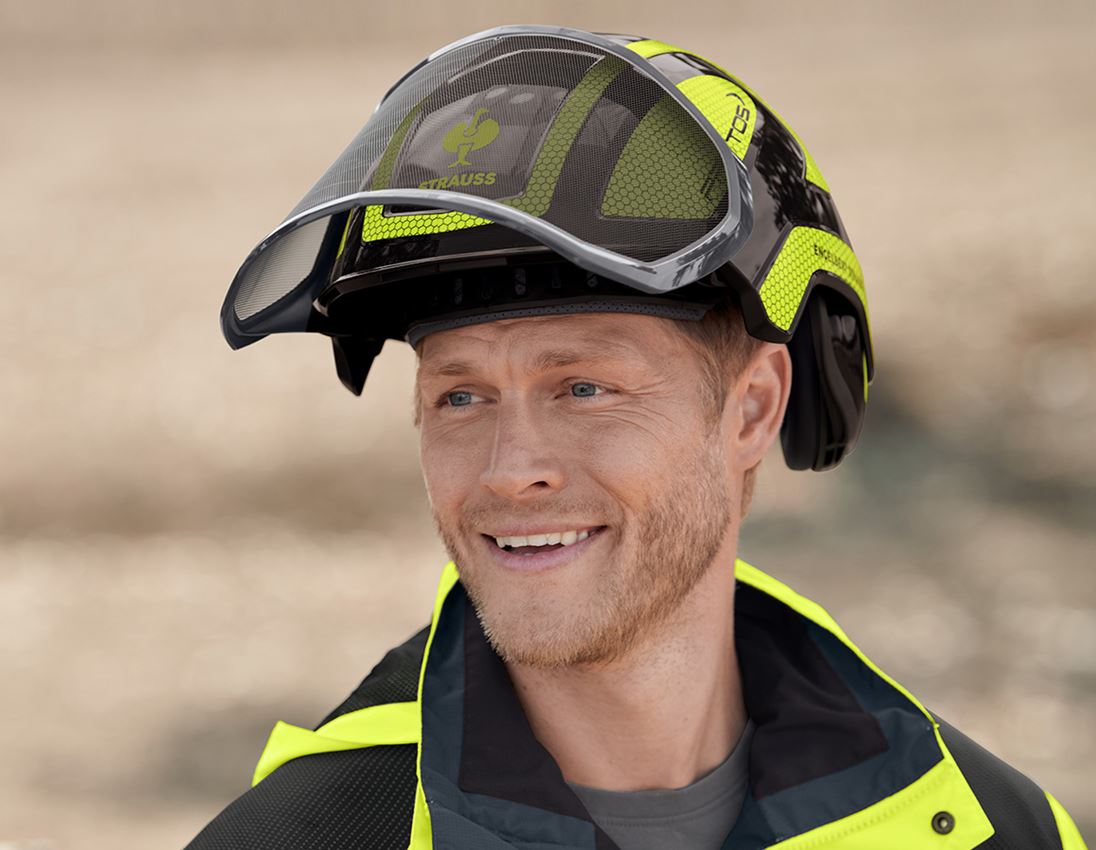 Forestry / Cut Protection Clothing: e.s. Forestry helmet Protos® + black/high-vis yellow