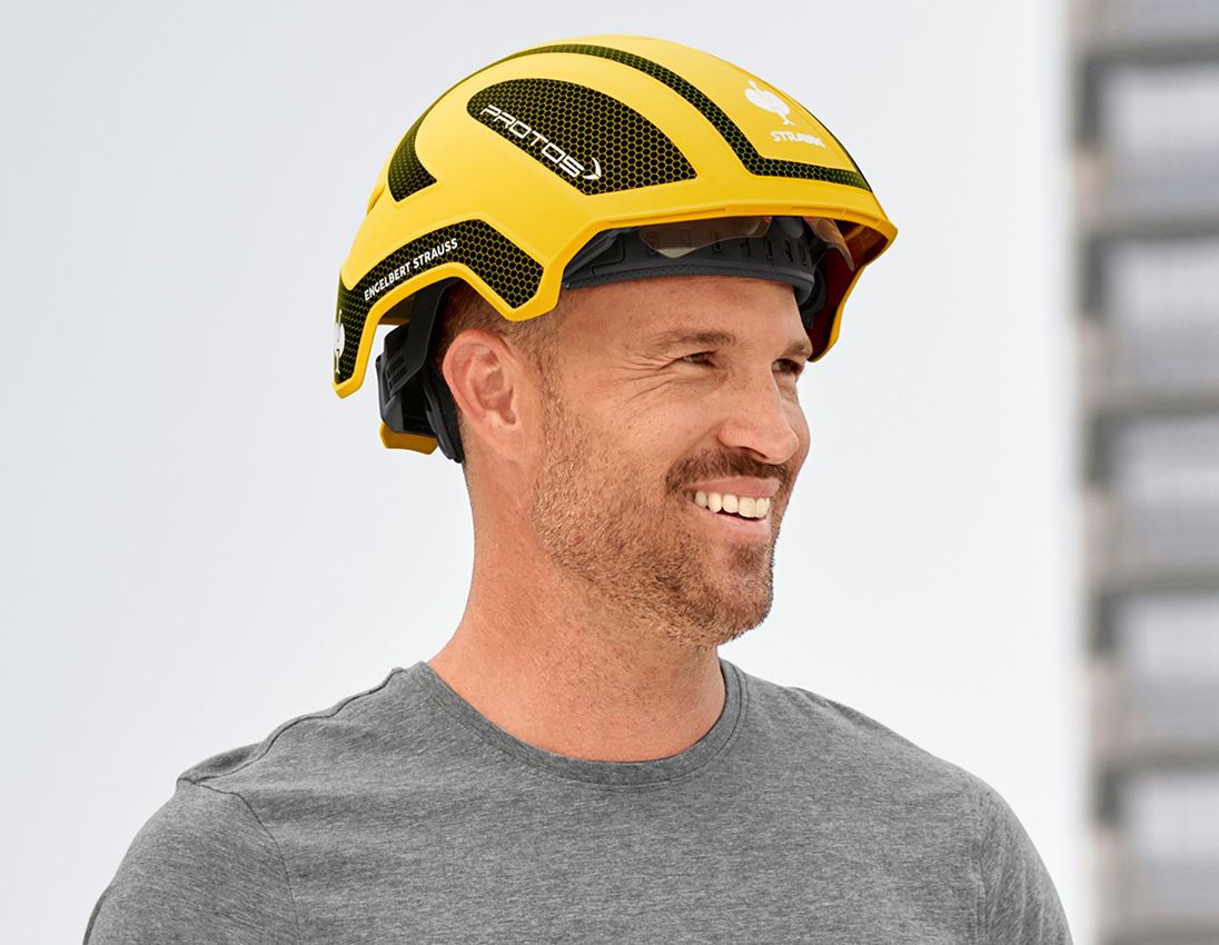 Hard Hats: e.s. Work helmet Protos® + yellow/black 1