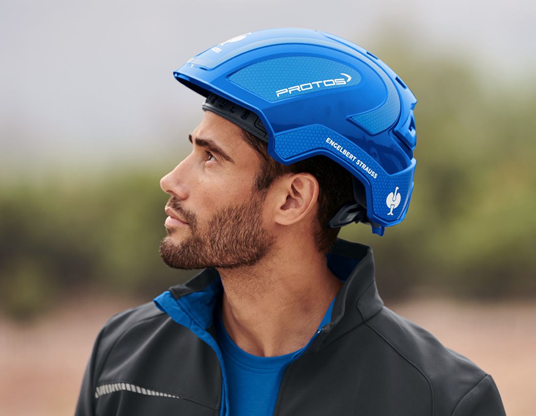 Hard Hats: e.s. Work helmet Protos® + blue/gentian blue 1