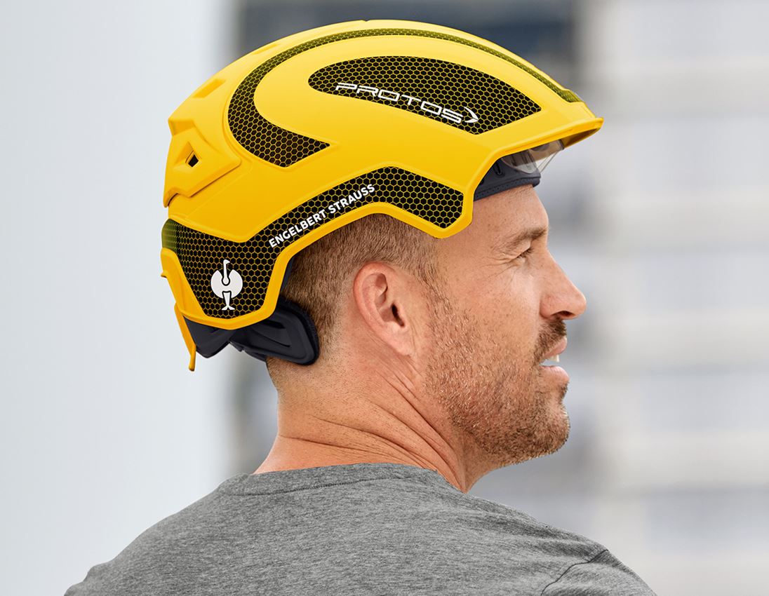 Hard Hats: e.s. Work helmet Protos® + STRAUSSbox 215 midi + yellow/black