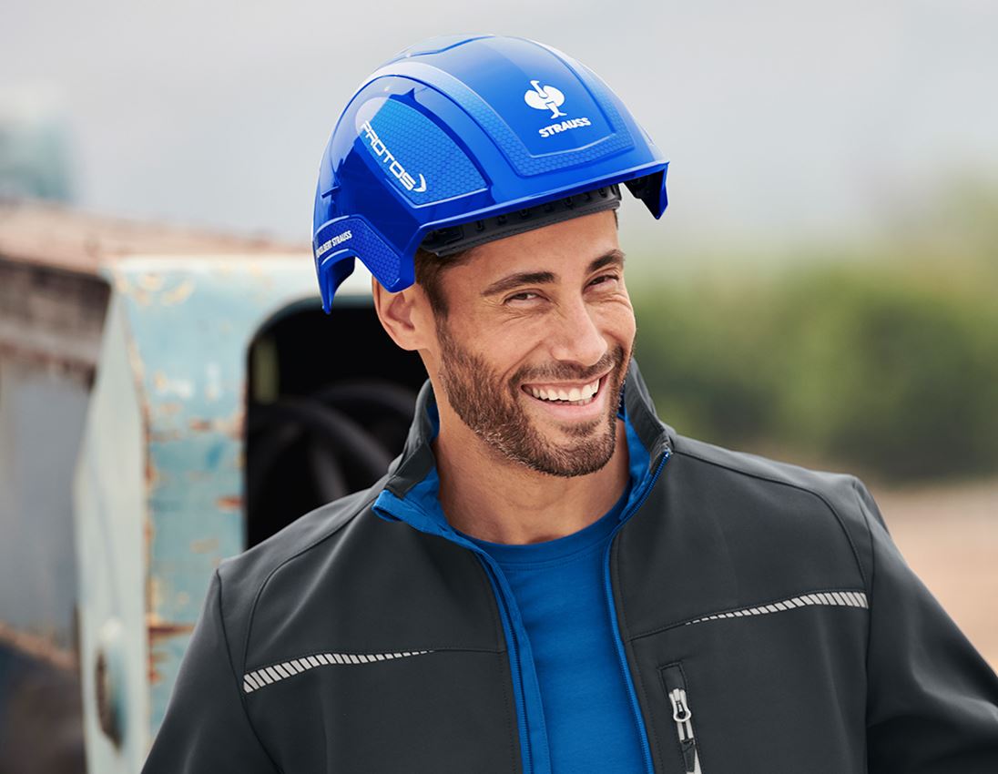 Personal Protection: e.s. Work helmet Protos® + STRAUSSbox 215 midi + blue/gentianblue