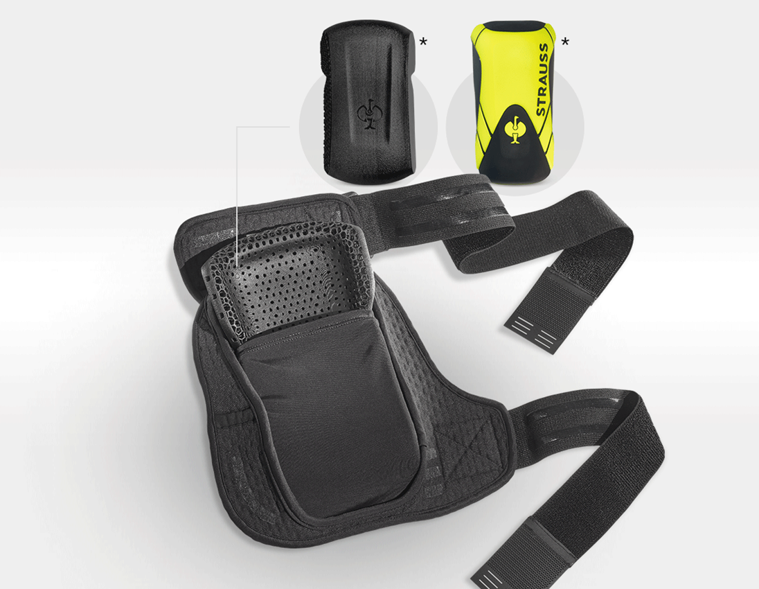 Knee Protectors: e.s. Knee pad pocket Pro-Comfort, soft + black/black 1
