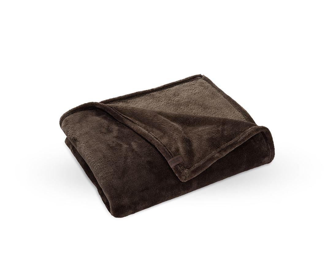 Accessories: e.s. Fleece blanket + chestnut