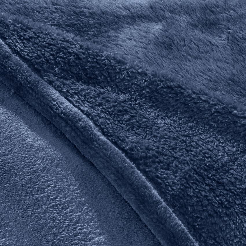 Accessoires: e.s. Couverture en laine polaire + bleu foncé 2