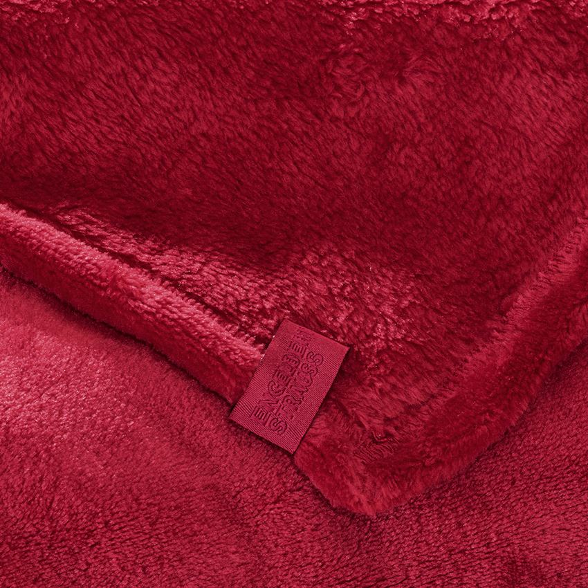 Workshop & Office equipment: e.s. Fleece blanket + fiery red 2