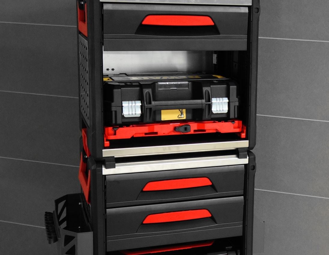 STRAUSSbox System: STRAUSSbox Hybrid Adapter Platte + rot/schwarz 6