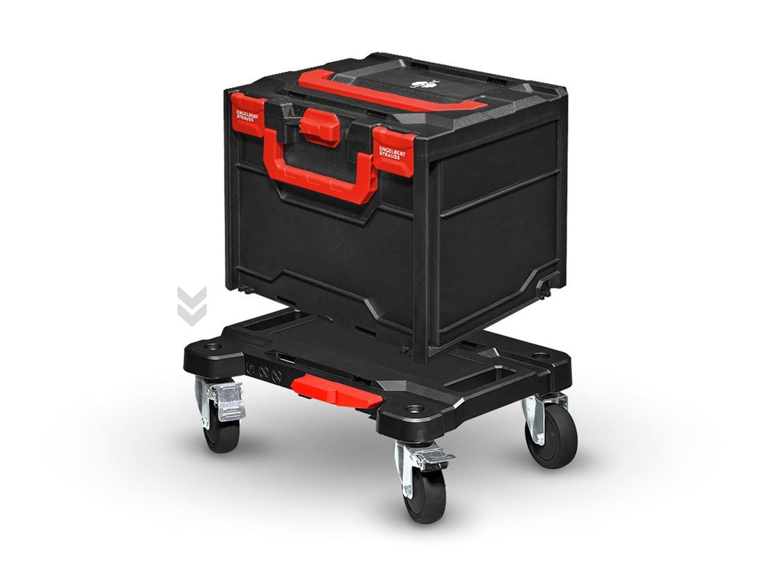 STRAUSSbox System: STRAUSSbox Cart + schwarz/rot 1