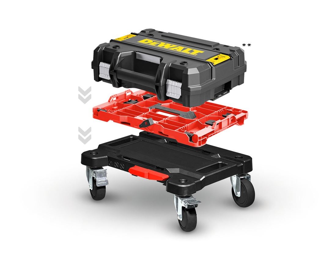 STRAUSSbox System: STRAUSSbox Cart + schwarz/rot 2