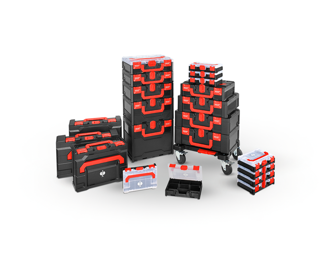 STRAUSSbox System: STRAUSSbox Cart + schwarz/rot 3