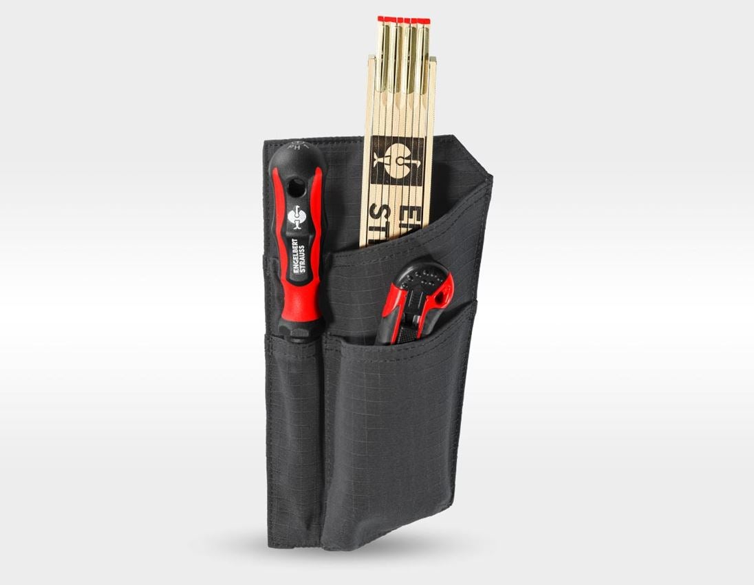 e.s.tool concept: Ruler/knife pocket e.s.tool concept, left + black
