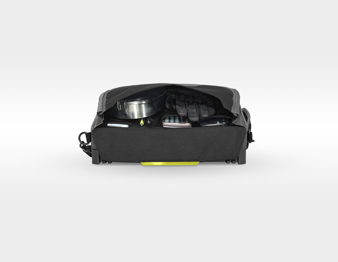 STRAUSSbox System: STRAUSSbox laptop bag + basaltgrey/acid yellow 5