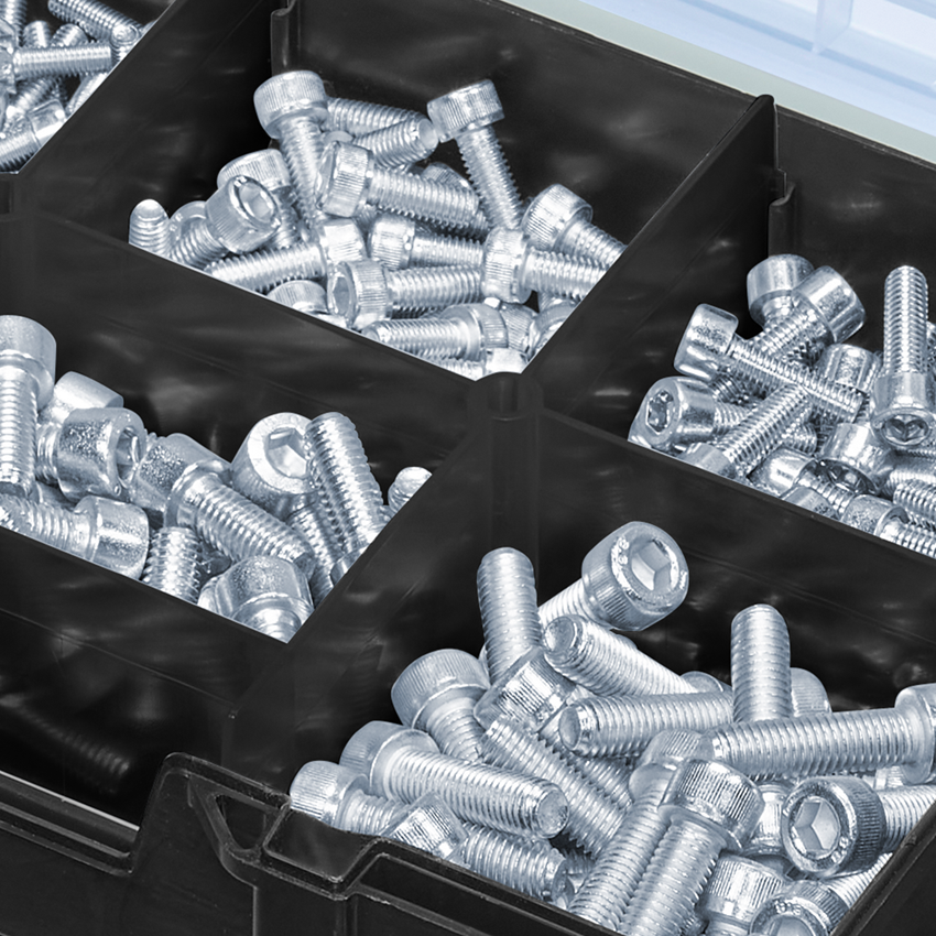 Schrauben: Zylinderschrauben-Sort ISO 4762 in STRAUSSbox mini 2