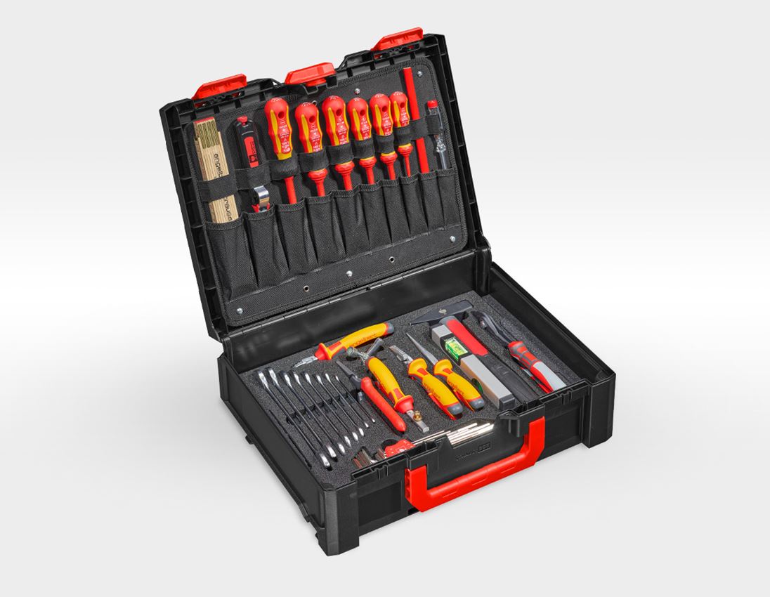 Werkzeugkoffer: STRAUSSbox Werkzeug-Set 145 Elektro