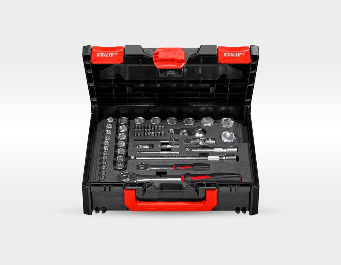 STRAUSSbox System: STRAUSSbox Werkzeug-Set Elektro lockfix 1/4" + 1/2 1