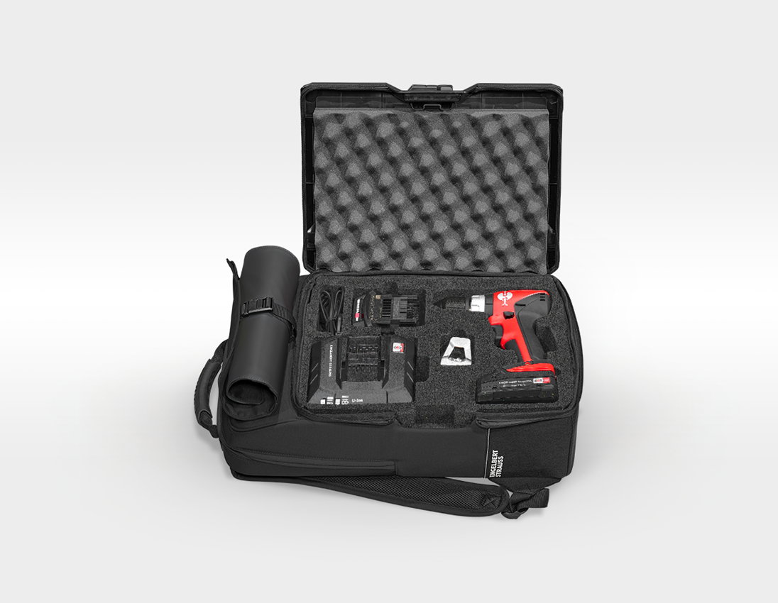 Electrical tools: Insert Cordless screwdr.+STRAUSSbox backpack + black