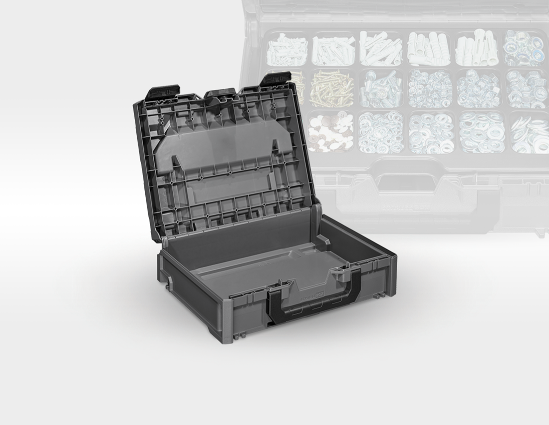 STRAUSSbox System: STRAUSSbox 118 midi + basaltgrau/acidgelb 3
