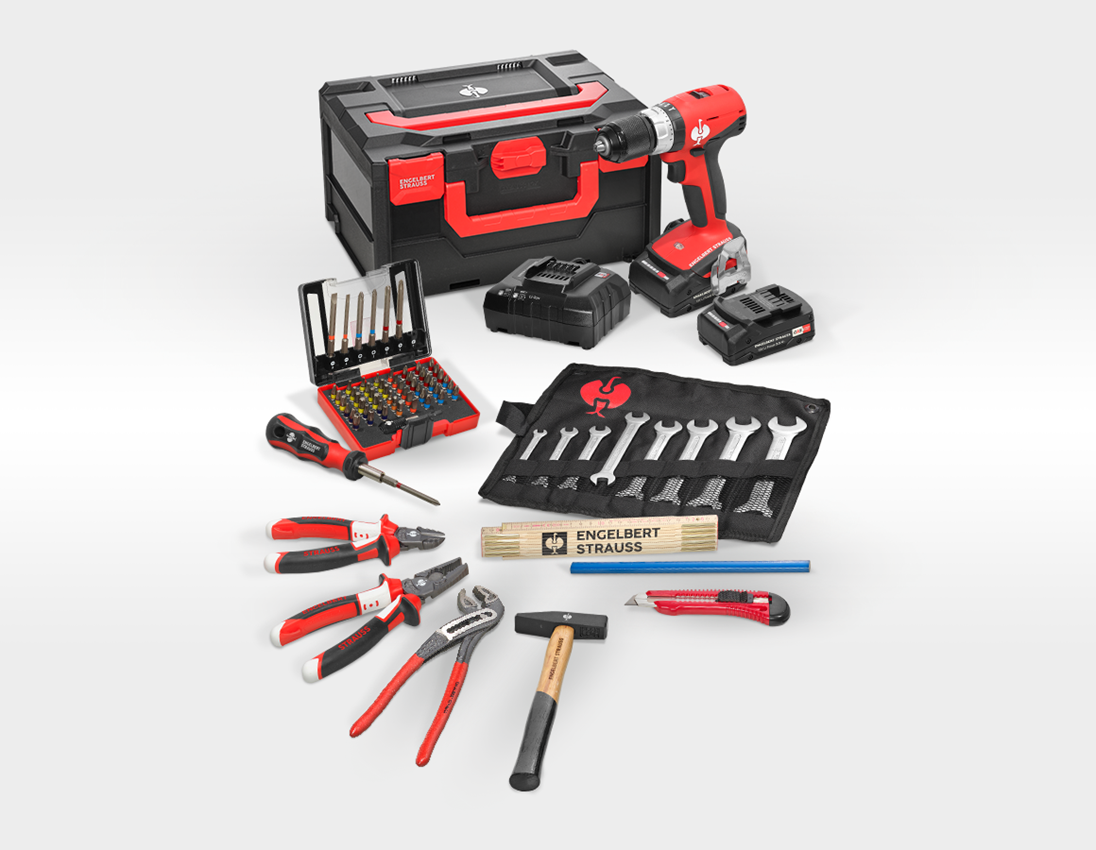 Outils électriques: Set d'outils STRAUSSbox 215 midi Allround Profi