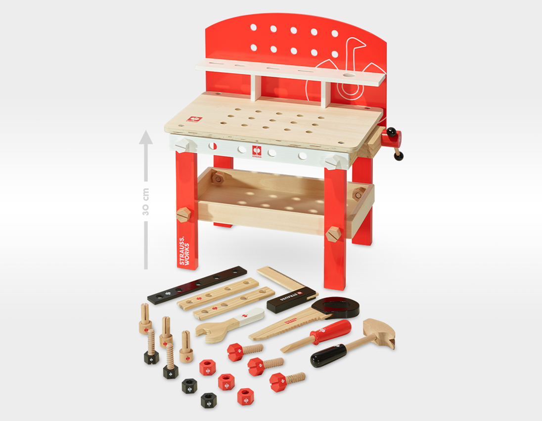 Accessories: STRAUSS wooden workbench kids