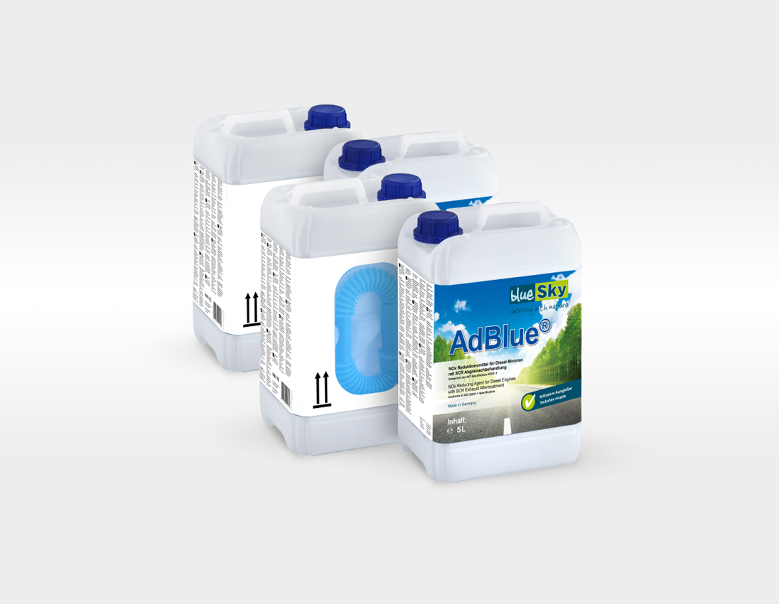 Produit nettoyant: AdBlue® 20 L, 4x 5 L avec bec verseur Flex