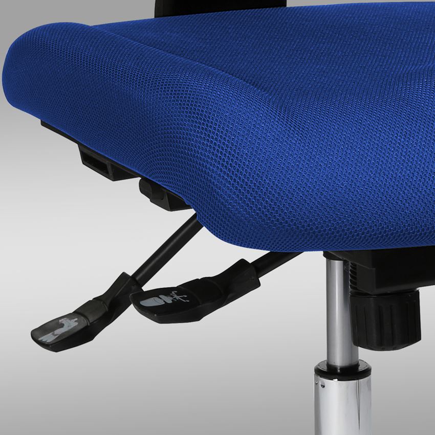 Stühle: Bürodrehstuhl Komfort + blau 2