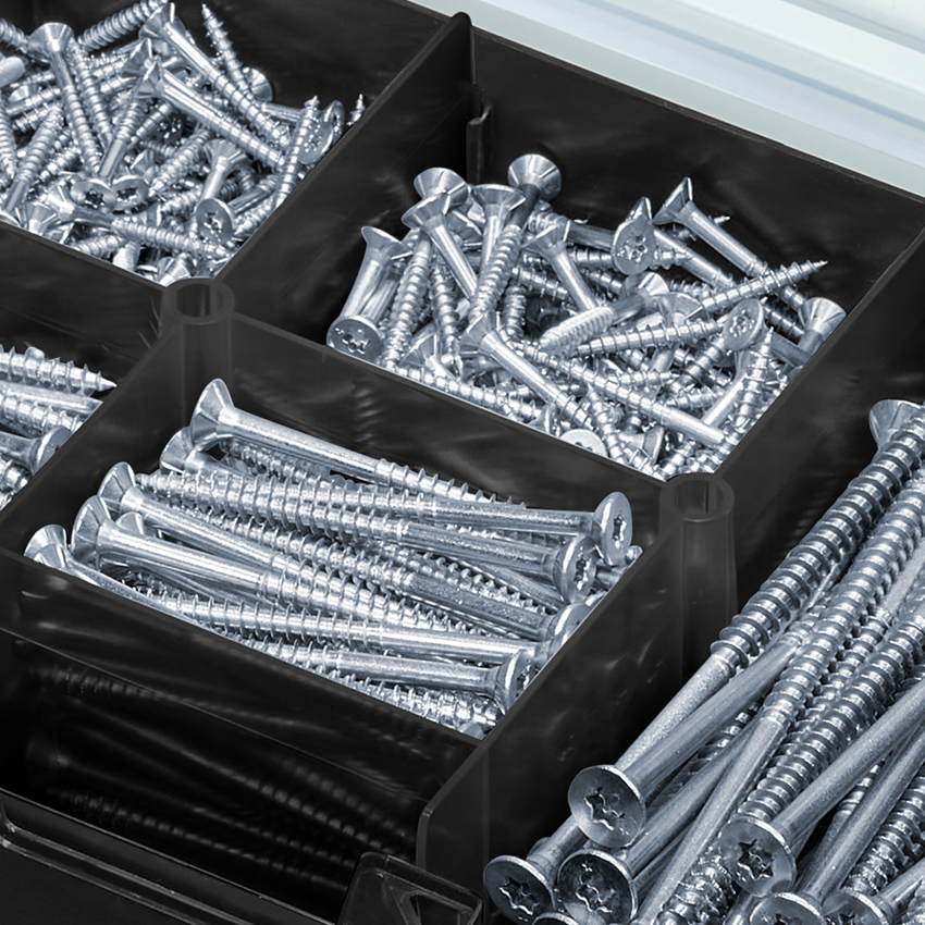 Screws: Universal screws range stainless steel A2 in box 2