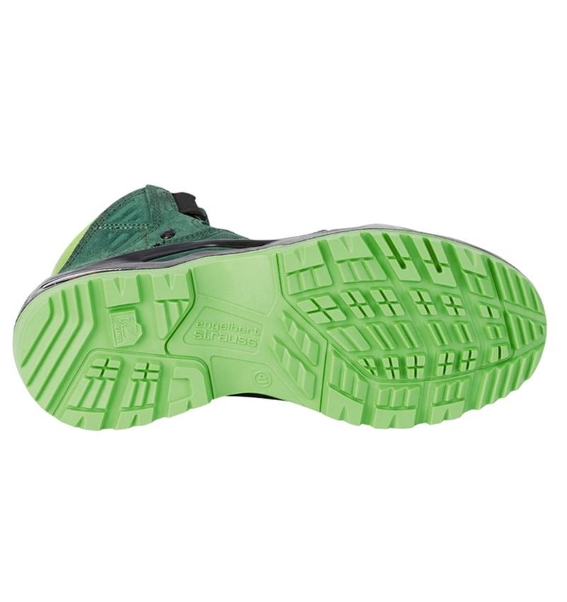 O2: e.s. O2 Work shoes Apate mid + green/sea green 2