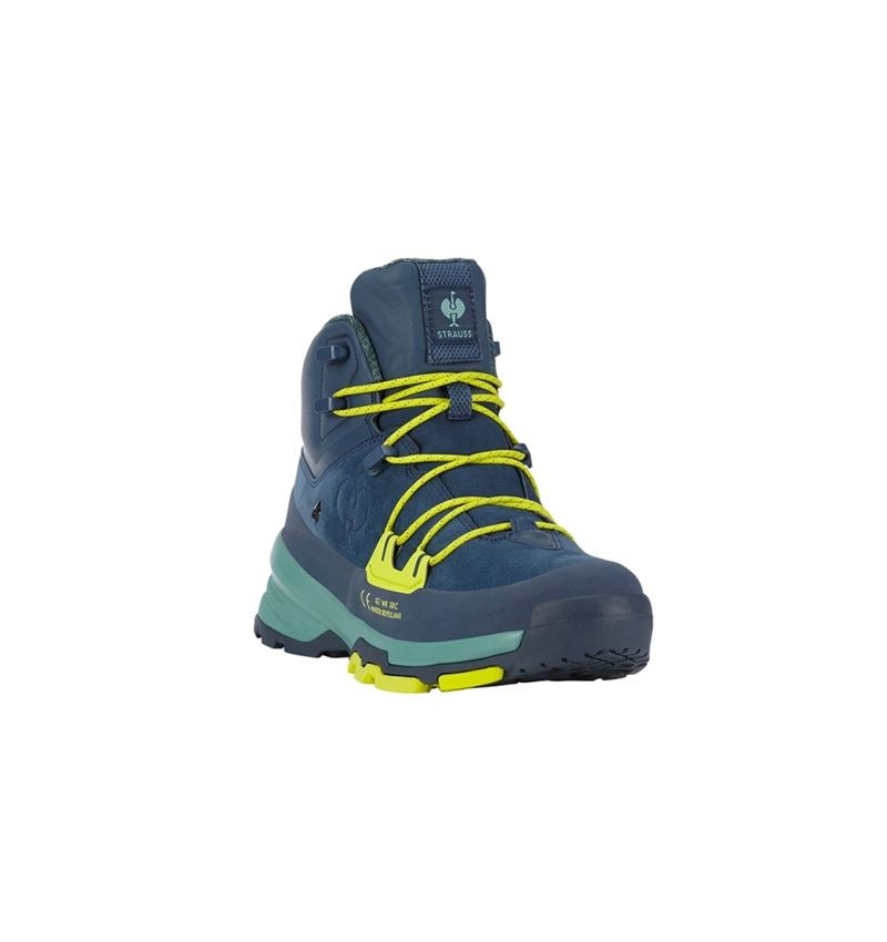 O2: O2 Work shoes e.s. Ruma mid + arcticblue/springgreen 1