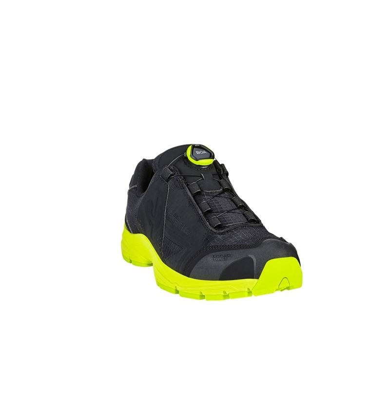 O1: O1 Work shoes e.s. Corvids II low + black/high-vis yellow 3