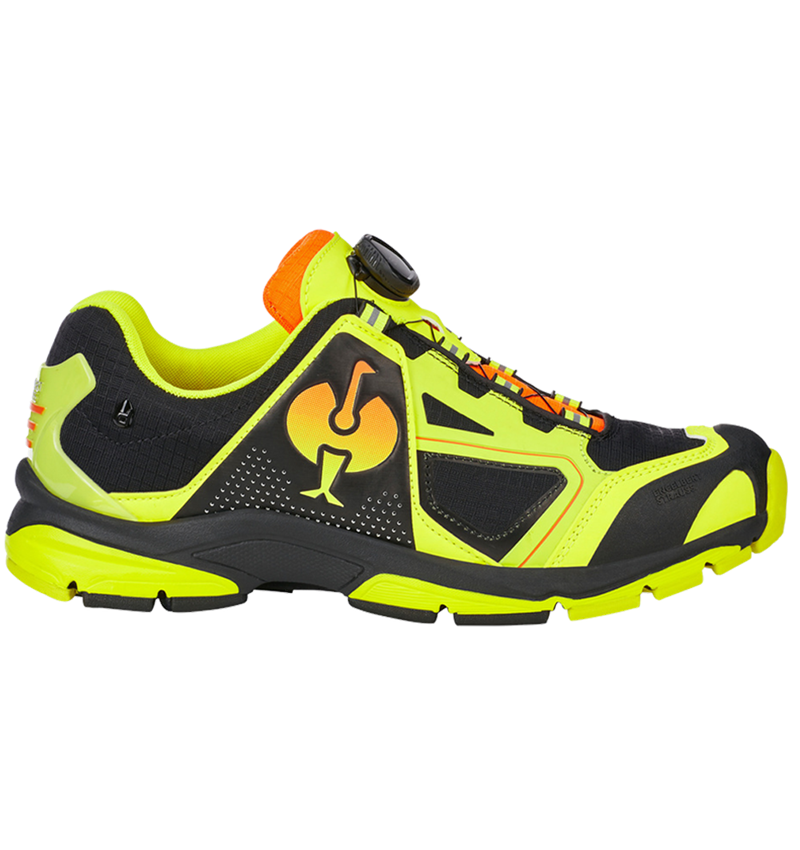 O2: O2 Work shoes e.s. Minkar II + black/high-vis yellow/high-vis orange 2