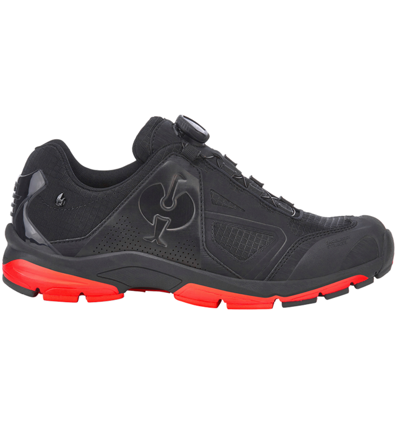 O2: O2 Chaussures de travail e.s. Minkar II + noir/rouge fluo 3