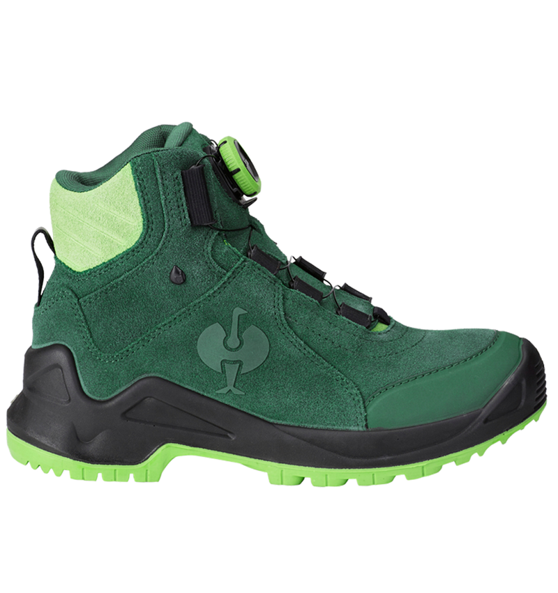 O2: O2 Work shoes e.s. Apate II mid + green/seagreen 2