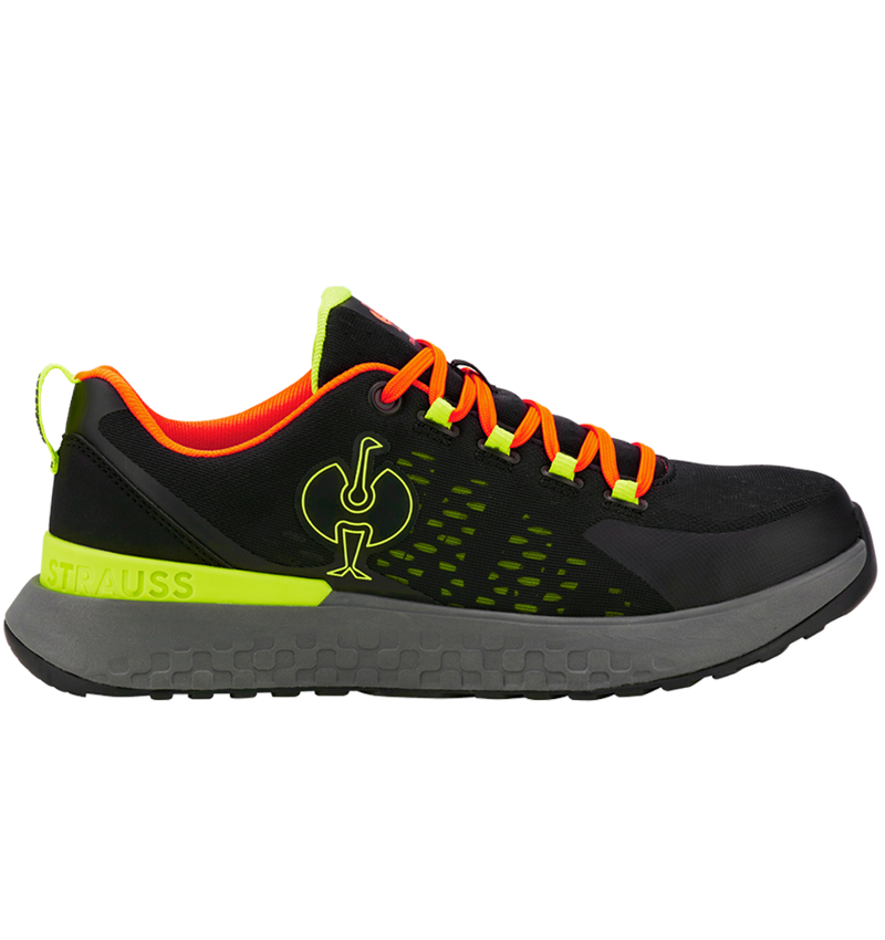 SB: SB Safety shoes e.s. Comoe low + black/high-vis yellow/high-vis orange 1