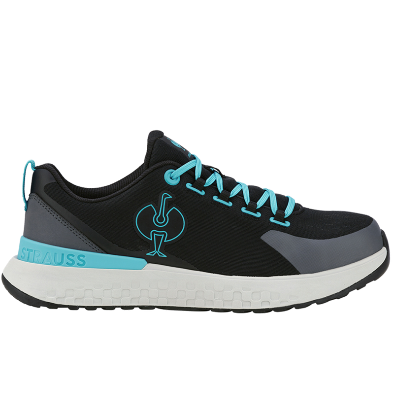 SB: SB Safety shoes e.s. Comoe low + black/lapisturquoise 2