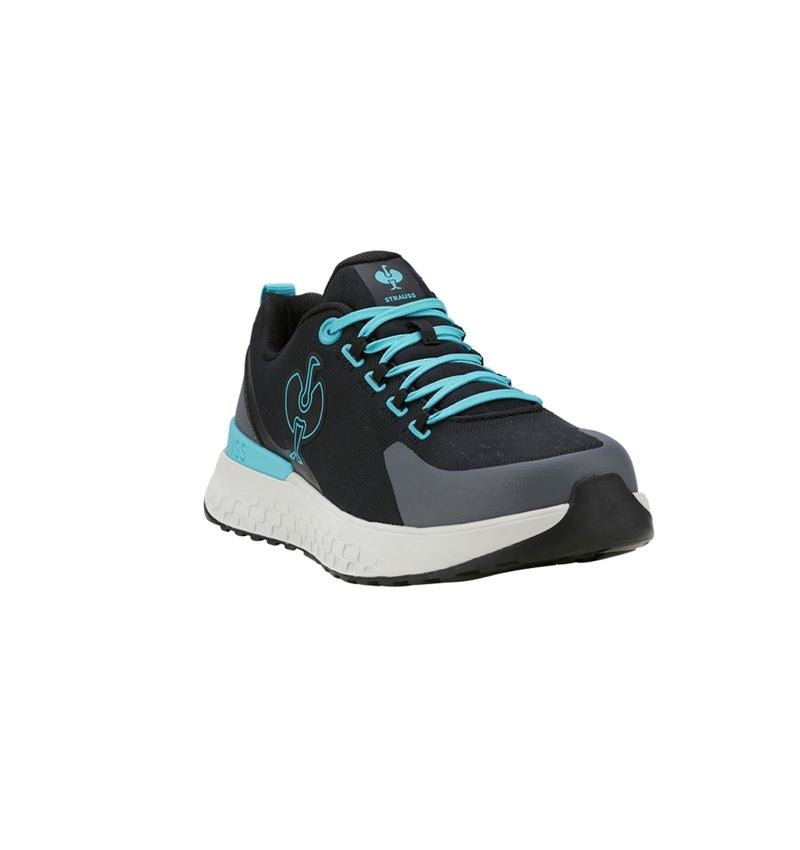 SB: SB Safety shoes e.s. Comoe low + black/lapisturquoise 3