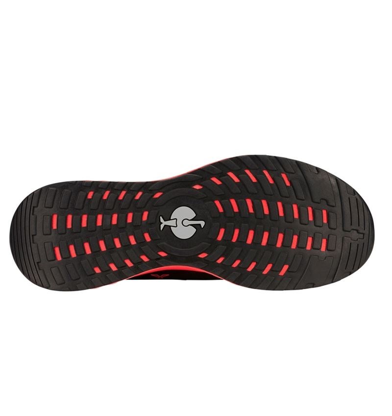 SB: SB Chaussures basses de sécurité e.s. Comoe low + noir/rouge fluo 6
